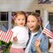 6 Pack Patriotic Spiral Hair Bow Clips – 4th of July Red, White & Blue Star and Stripe Grosgrain Ribbon Alligator Clips for Girls, Toddlers, Independence & Memorial Day Accessories
